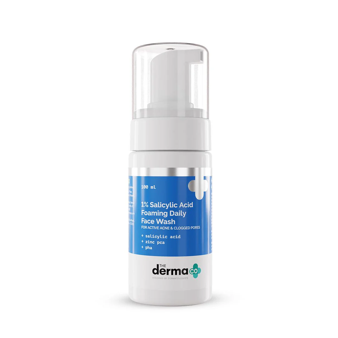 1% Salicylic Acid Foaming Daily Face Wash with Salicylic Acid, Zinc PCA & PHA - 100 ml - Image 7