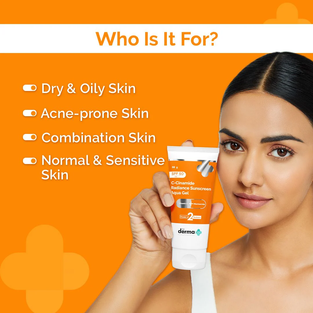 C-Cinamide Radiance Sunscreen Aqua Gel - 80g - Image 5
