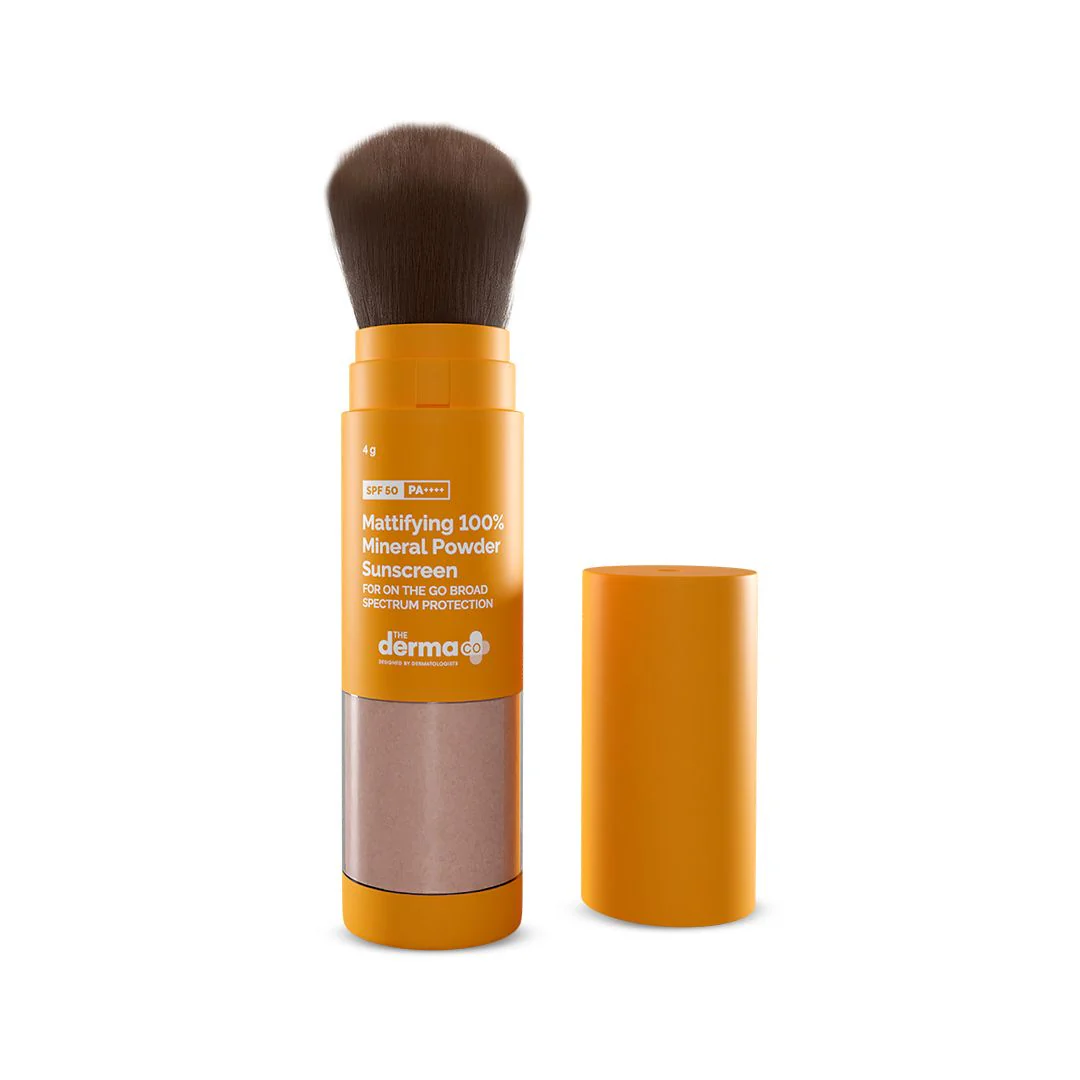 Mattifying 100% Mineral Powder Sunscreen with SPF 50 For On The Go Broad Spectrum Protection - 4g - Image 10